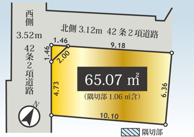 【土地図＋建物プラン例】 | 根津1区画 | 参考プラン　5LDKの間取り