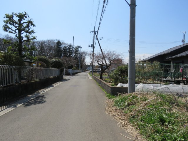 川越市笠幡売地の前面道路含む現地写真