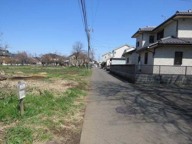 川越市笠幡売地の前面道路含む現地写真