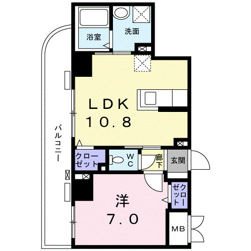 菊水レジデンス綱島Ⅱの間取り|間取図