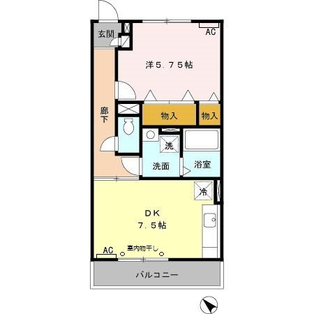 Blanc Village Aの間取り