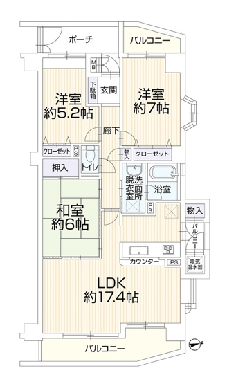 【間取り】 | ウィステリア沢田マンション