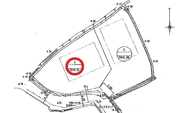 東広島市八本松町正力　土地の区画図