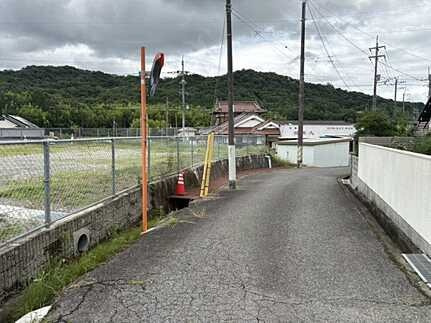 東広島市八本松町正力　土地の前面道路含む現地写真