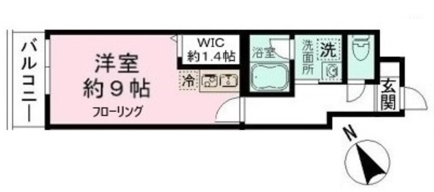 レオ伍拾八番館の間取り