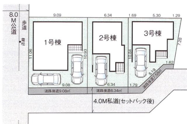 さいたま市植竹町2期の区画図