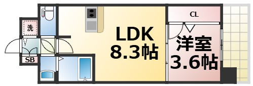 【間取り】 | スワンズシティ大阪エスクレア　仲介手数料無料
