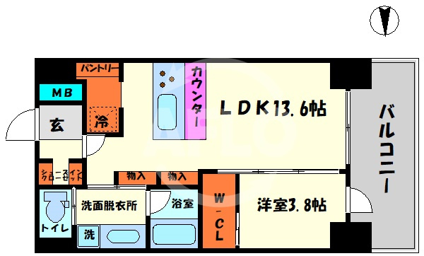 BRAVE松屋町の間取り|BRAVE松屋町　間取り