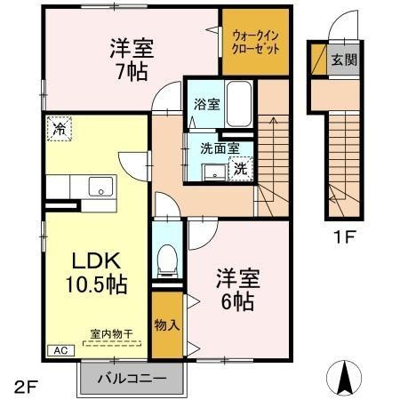 仲介手数料（賃料の1.10ヵ月）の50％OFF対象物件！の間取り