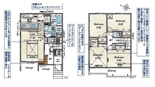 鶴ヶ島市藤金新築戸建の間取り