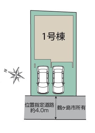 鶴ヶ島市藤金新築戸建の区画図