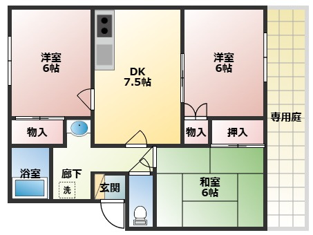 【間取り】 | エステートピア長柄