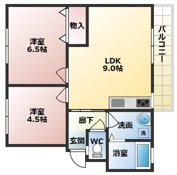 【間取り】 | メゾンウエスギⅠ