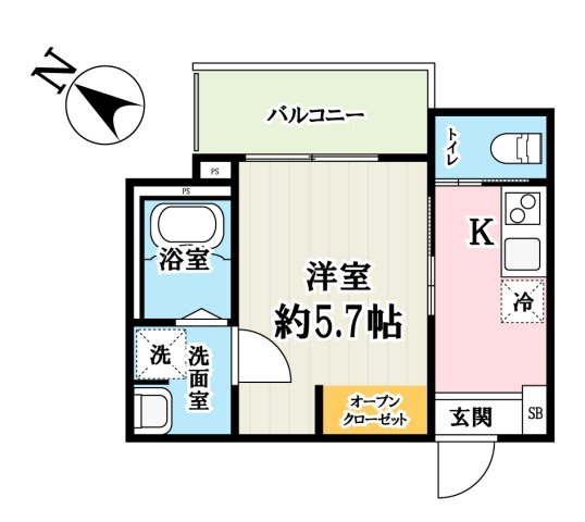 シャルル上福岡の間取り