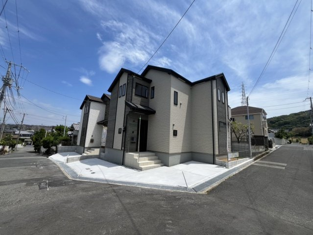 須磨区竜が台6丁目　新築戸建て　A号棟の前面道路含む現地写真|前面道路含む現地写真です