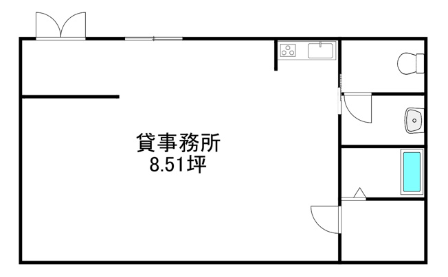 【間取り】 | 貸事務所