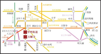 【地図】 | 【仲介手数料無料！！】日野市石田　新築戸建て（全2棟）1号棟　4899万円