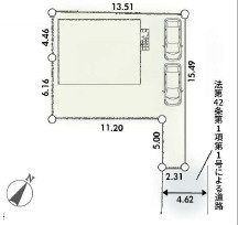 厚木市温水第4　新築戸建　全1棟1号棟の区画図
