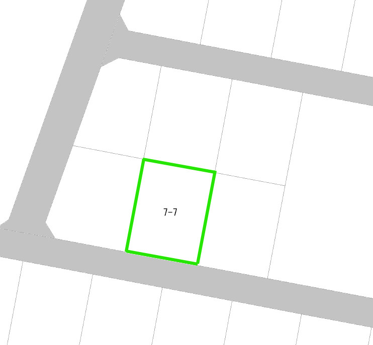 前橋市高花台売地の区画図