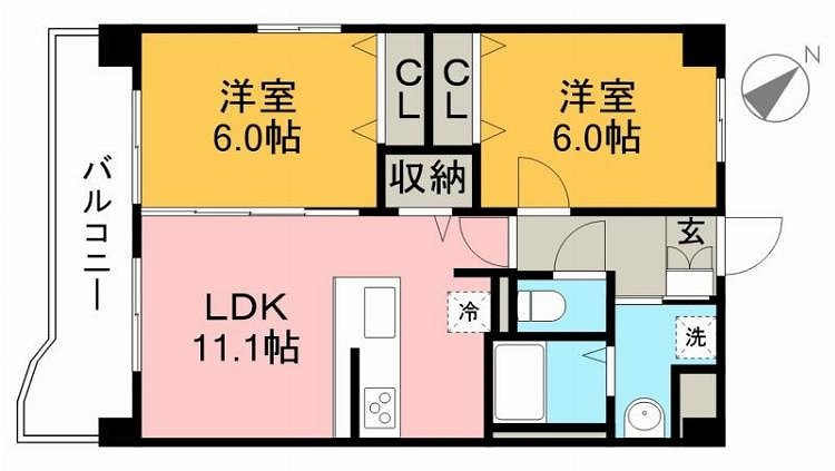 レイクサイドガーデン緑ヶ丘の間取り