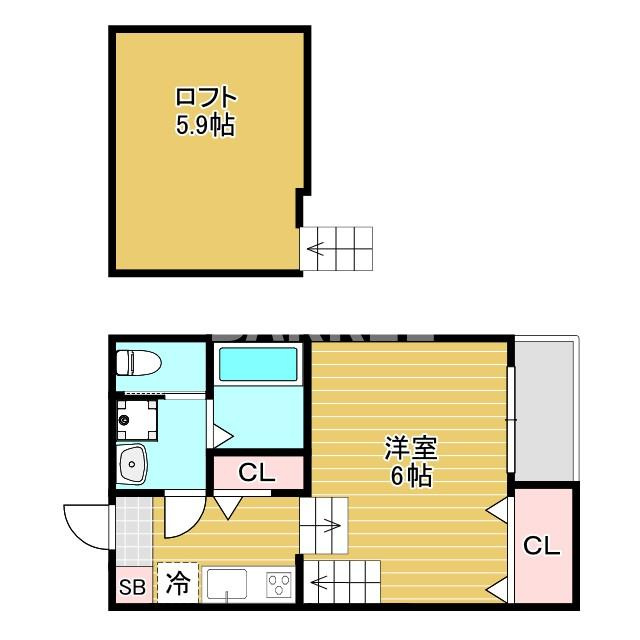 エス・ルミエールの間取り