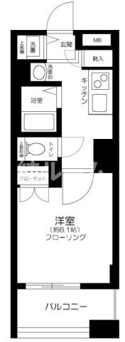 中野区中央４丁目の賃貸マンションの間取り