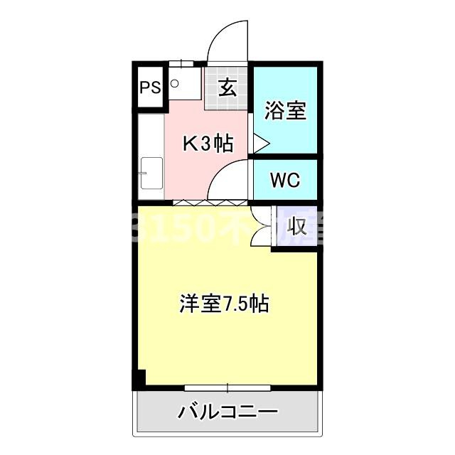 リアナ岐阜 弐番館の間取り