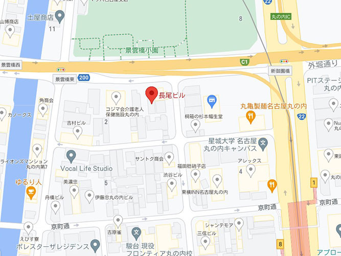 長尾ビルディングの地図