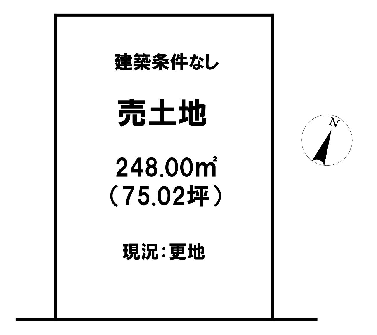 栃木市大平町蔵井2022-16の土地図