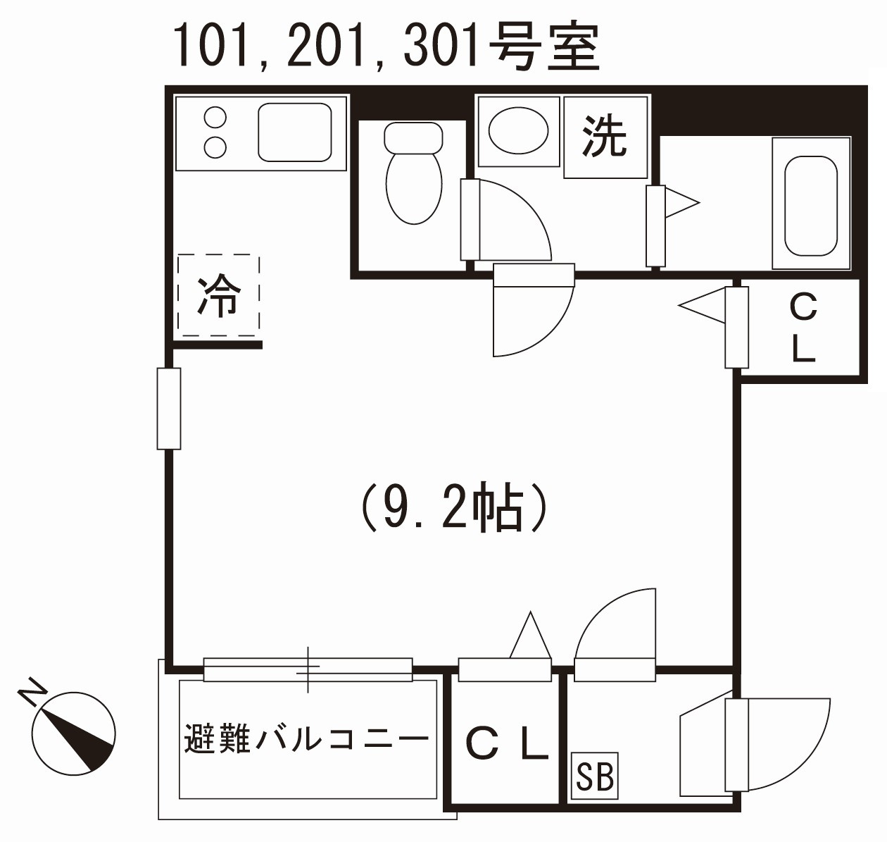 ベルフィノ名古屋の間取り
