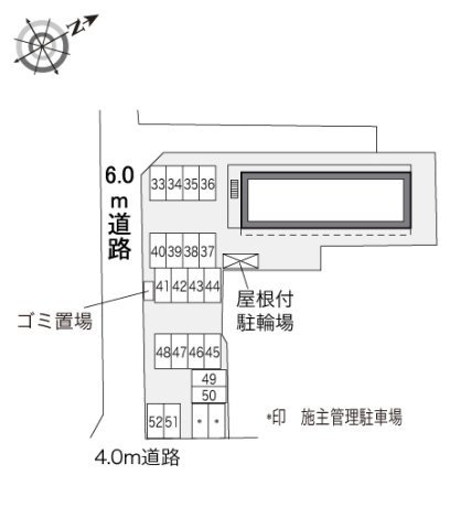 レオパレスエスピナカⅢの区画図