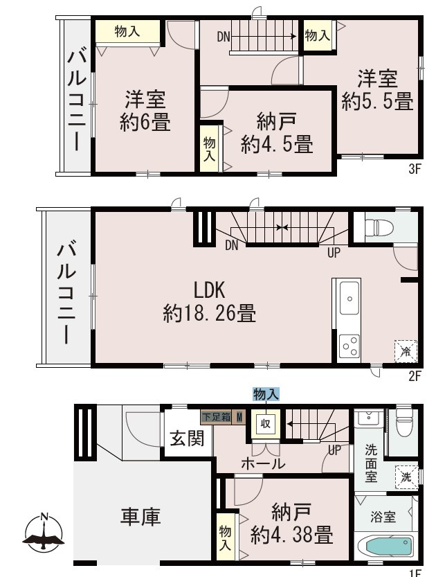 川口市上青木西3丁目　新築戸建A号棟