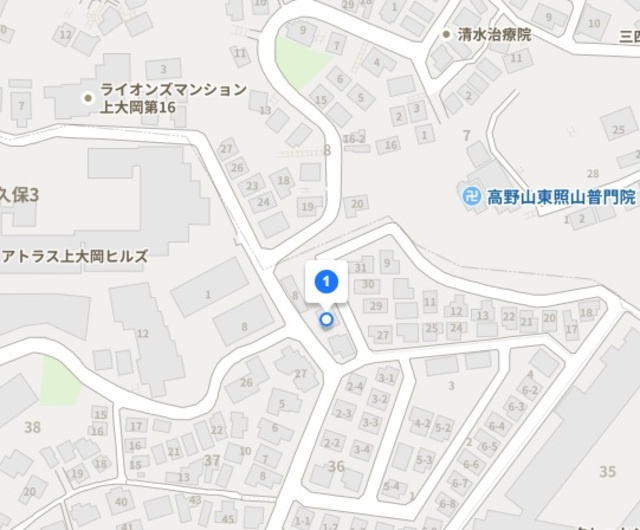 大久保3丁目ヘーベルハウスの地図|案内図