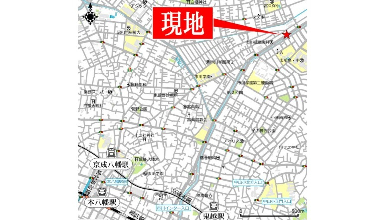 ピノシークルの地図
