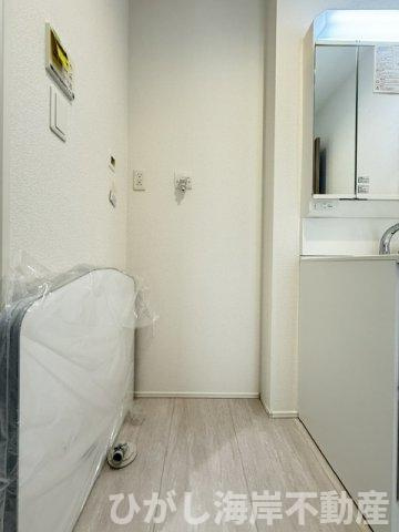 平塚市東中原２丁目　　新築戸建　　全２棟のランドリースペース|洗濯機置場