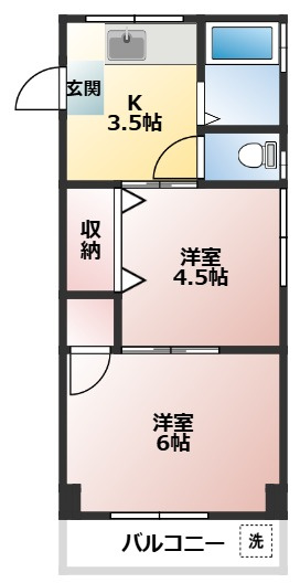ダイシンコーポの間取り