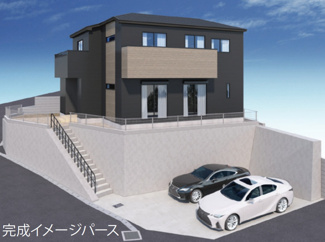 【外観パース】 | 【仲介手数料無料！！】八王子市絹ケ丘3丁目　新築戸建て（全1棟）No.1号棟　4290万円