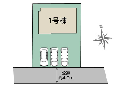 【区画図】 | 福島市笹谷三本松　1号棟（Z）