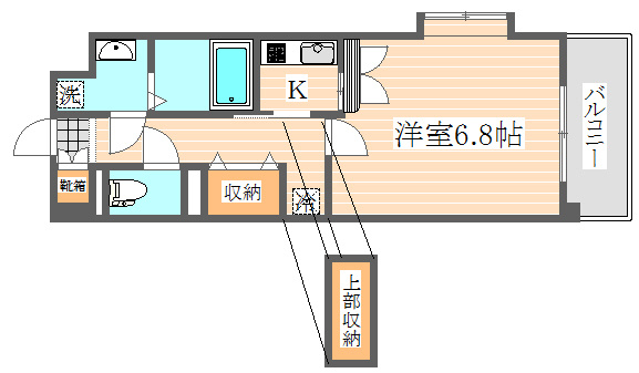 サムティ筥崎宮前の間取り|使いやすい間取りです。