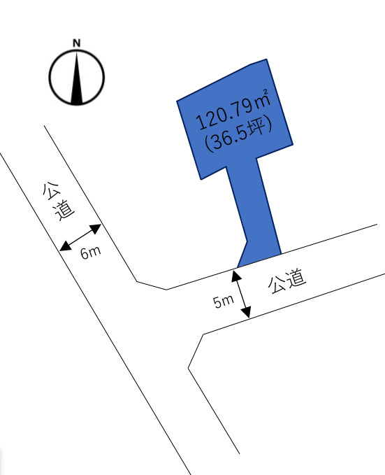売地／富士見市羽沢２丁目の土地図|約36坪