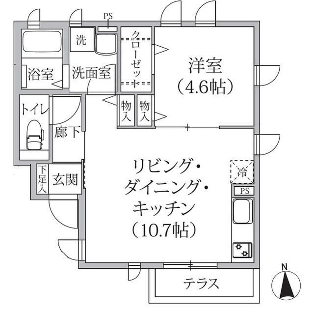 Ａｒｃ奥沢Ｂ棟の間取り