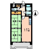 ファミール元柴田東町の間取り