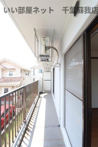 ハイツおゆみ野Ⅱのバルコニー|開放的で明るい空間を演出してくれるバルコニーです