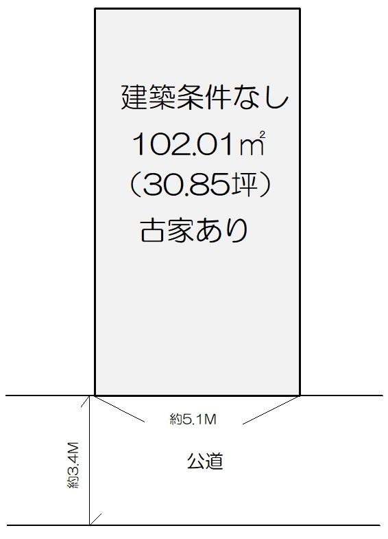 浜寺諏訪ノ森町　土地戸建の区画図