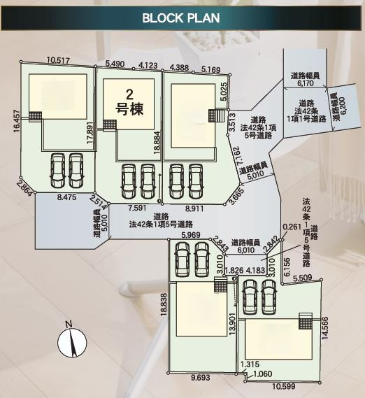 水戸市平須町第8　新築戸建　2号棟の区画図