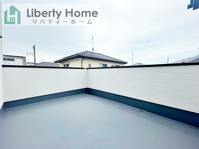 ひたちなか市津田東1期　新築戸建　1号棟のバルコニー