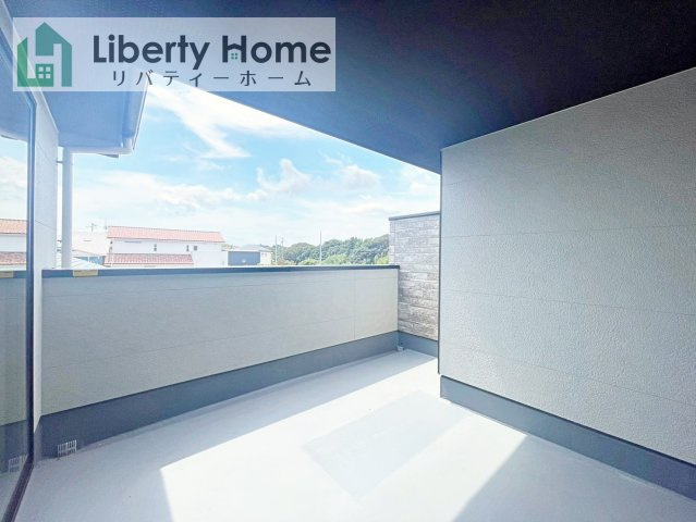 ひたちなか市市毛4期　2号棟　新築戸建のバルコニー