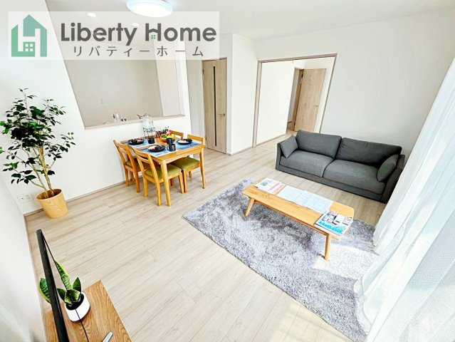 ひたちなか市津田　新築戸建　A号棟の居間・リビング