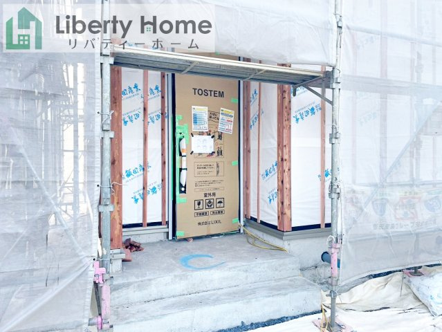 ひたちなか市三反田　Ｃ号棟　新築戸建のエントランス