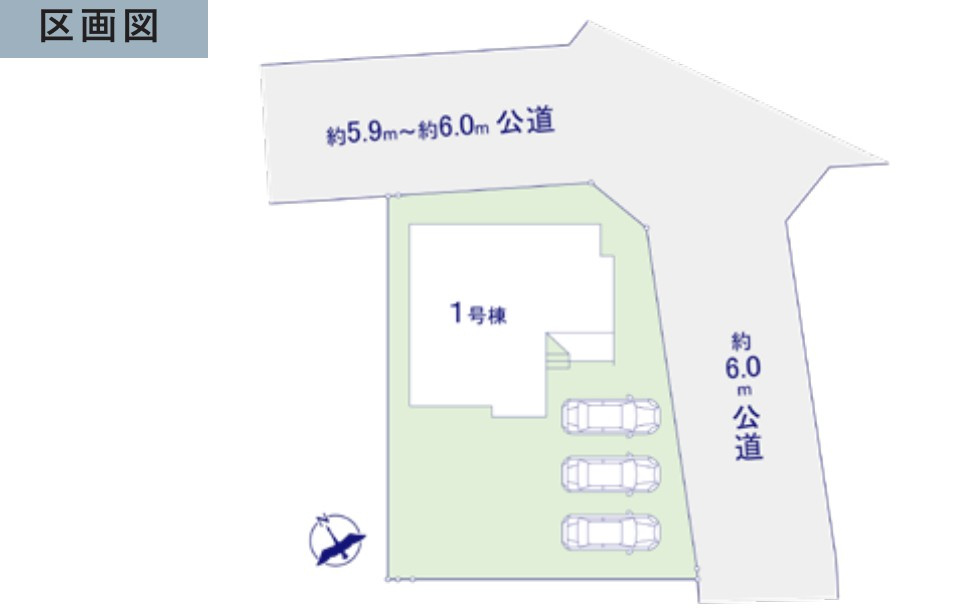 ひたちなか市東石川8期　新築戸建の区画図